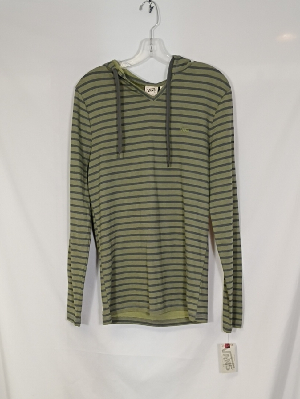 NWT Vans Men’s Cyprus Hood Fern Striped Hoodie Long-Sleeve Shirt Size Medium